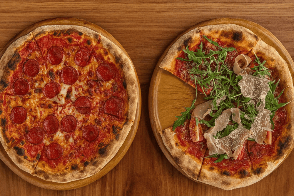 Pizzas at Bottega5 not only look great but also taste amazing